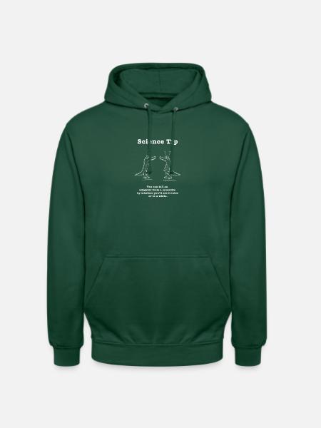 Science Tip Krokodil Vergleich - Unisex Hoodie - Flaschengrün