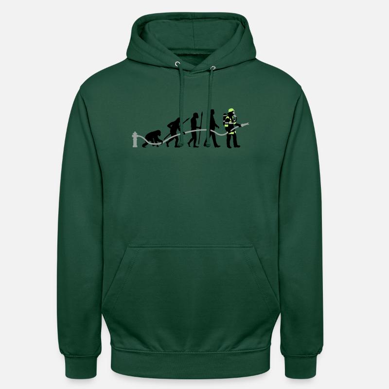 evolution_feuerwehrmann_032015_a_3c - Unisex Hoodie - Flaschengrün