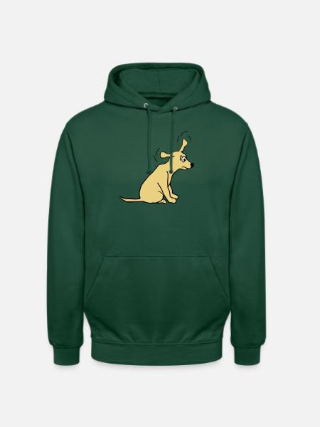 dog - Unisex Hoodie - bottle green