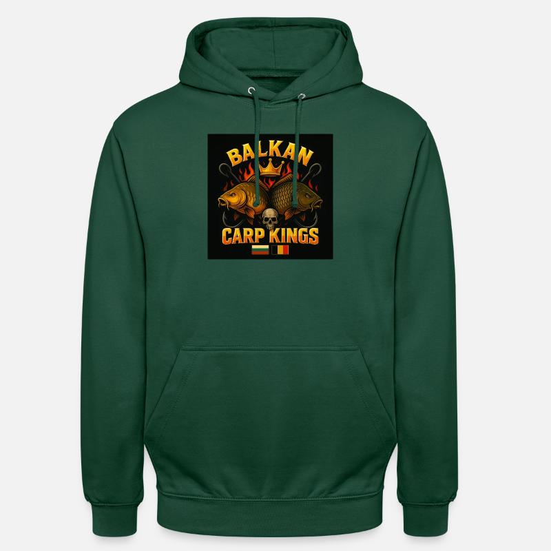 Carp Mania - Sweat-shirt à capuche unisexe - vert bouteille