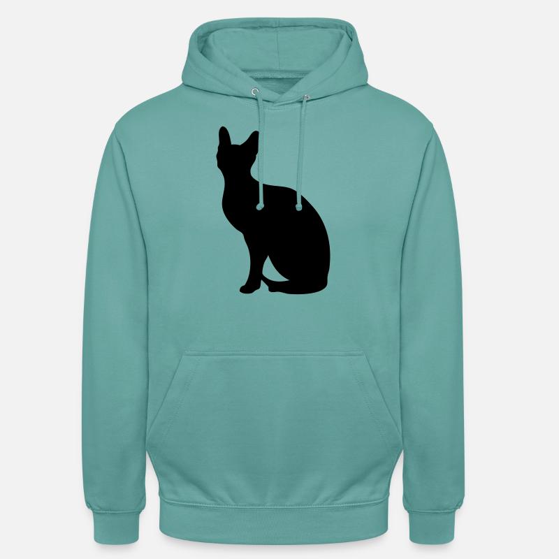 Sphynx - libre choix de la couleur - Sweat-shirt à capuche unisexe - turquoise pastel