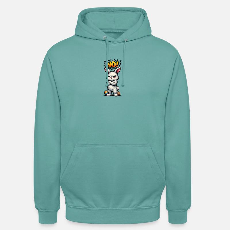 Lower Austrian Bunny Comic Easter Gift - Unisex Hoodie - pastel turquoise