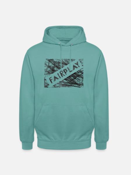 Reifenspuren "FairPlay" - Unisex Hoodie - Pastelltürkis