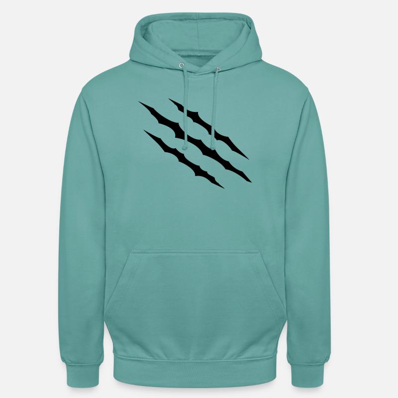 Scratches - Unisex Hoodie - pastel turquoise
