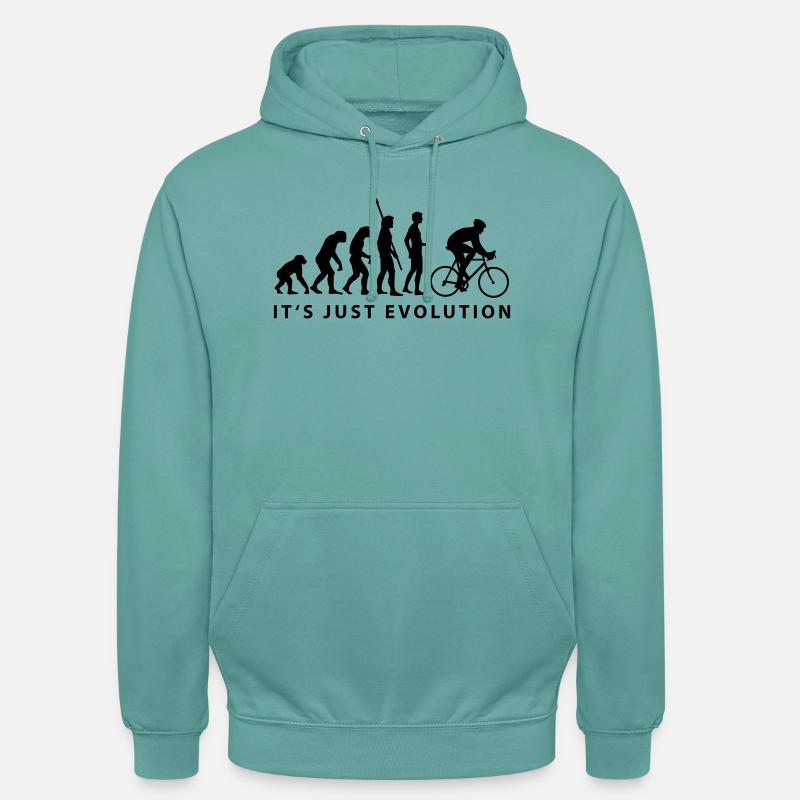 biker evolution - Sweat-shirt à capuche unisexe - turquoise pastel