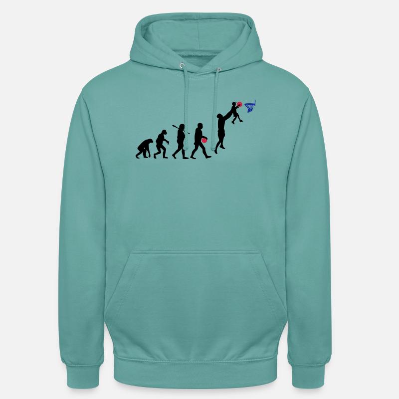 Evolution Basket daddy - Sweat-shirt à capuche unisexe - turquoise pastel