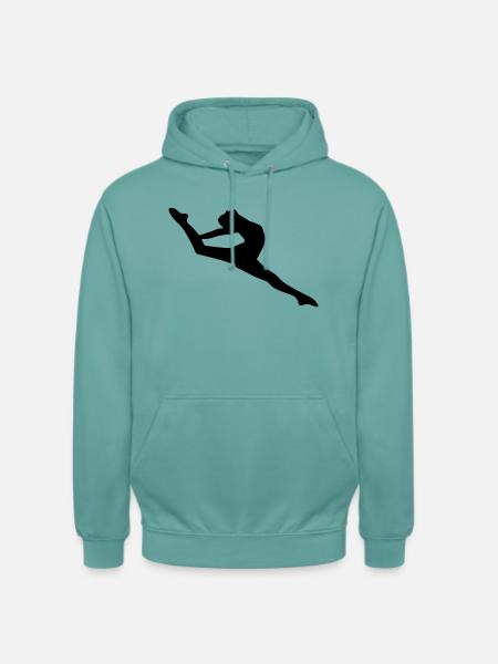 Vector Ballet dancer Silhouette - Unisex Hoodie - pastel turquoise