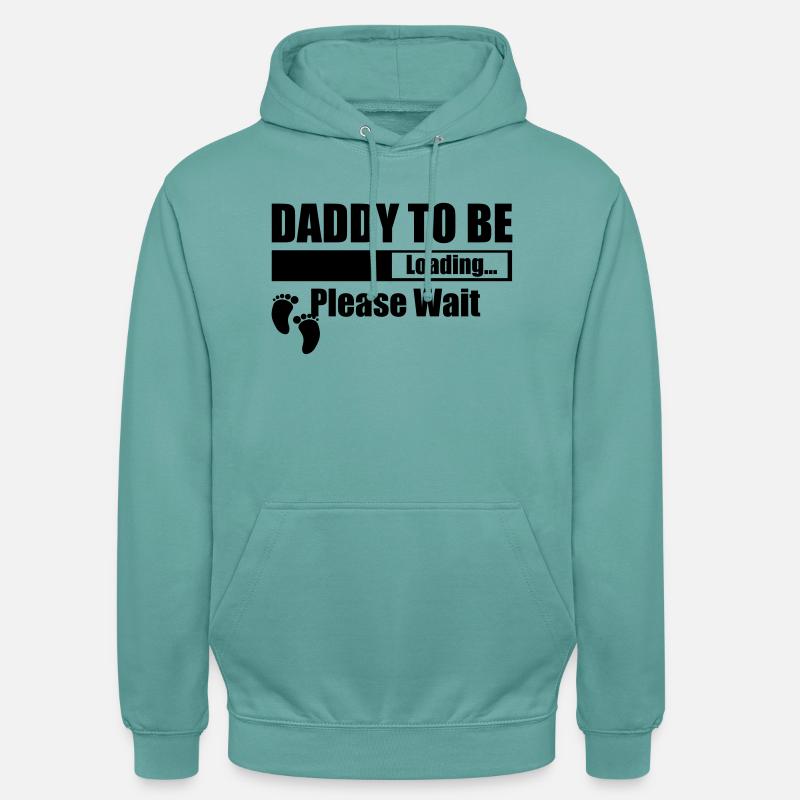 Daddy To Be Loading Please Wait - Unisex Hoodie - pastel turquoise