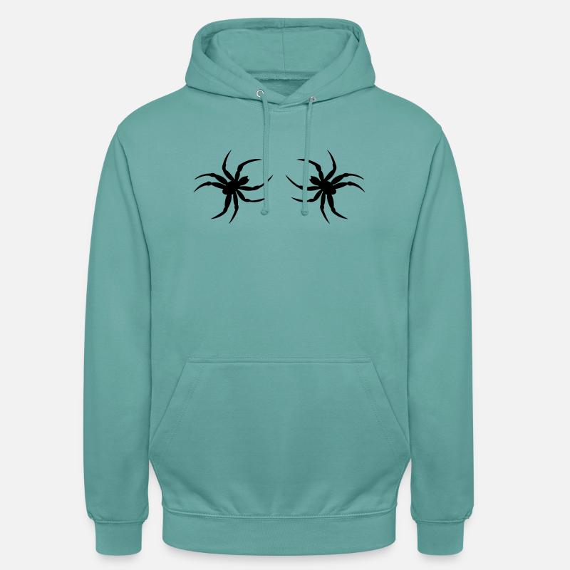 spinne02 - Sweat-shirt à capuche unisexe - turquoise pastel
