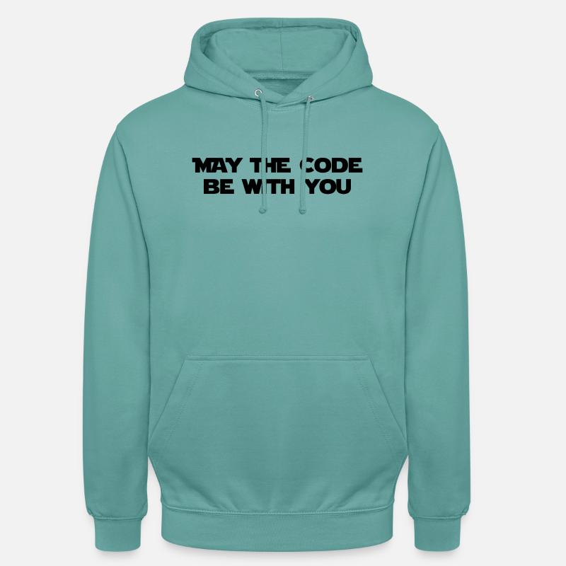 Informatique / Geek / Développeur / Code / Drôle - Sweat-shirt à capuche unisexe - turquoise pastel