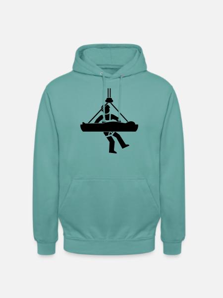 Höhenrettung - Unisex Hoodie - Pastelltürkis