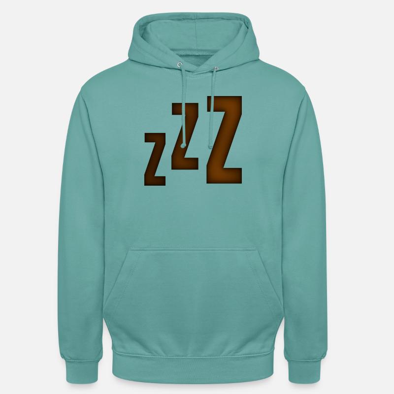 Smiley Sleeping 'ZZZ' - Sweat-shirt à capuche unisexe - turquoise pastel