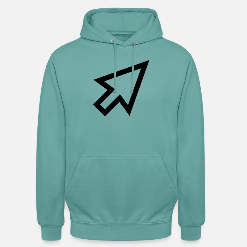 Mouse Cursor - Sweat-shirt à capuche unisexe - turquoise pastel