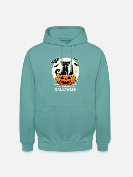 Waiting for Halloween - Unisex Hoodie - Pastelltürkis
