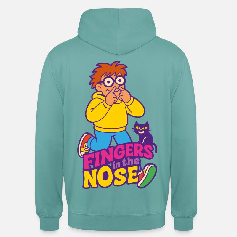 Fingers in the nose - Sweat-shirt à capuche unisexe - turquoise pastel