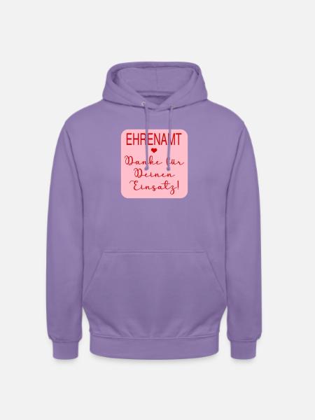 Danke Einsatz Ehrenamt - Unisex Hoodie - Lavendel