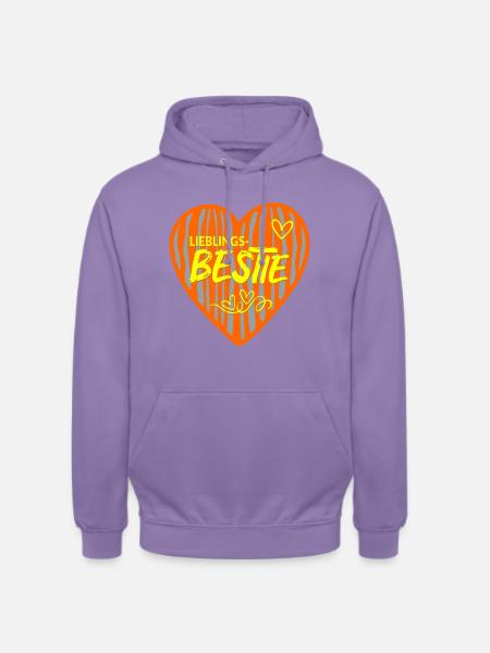 Lieblingsfreundin Bestie Freundin - Unisex Hoodie - Lavendel