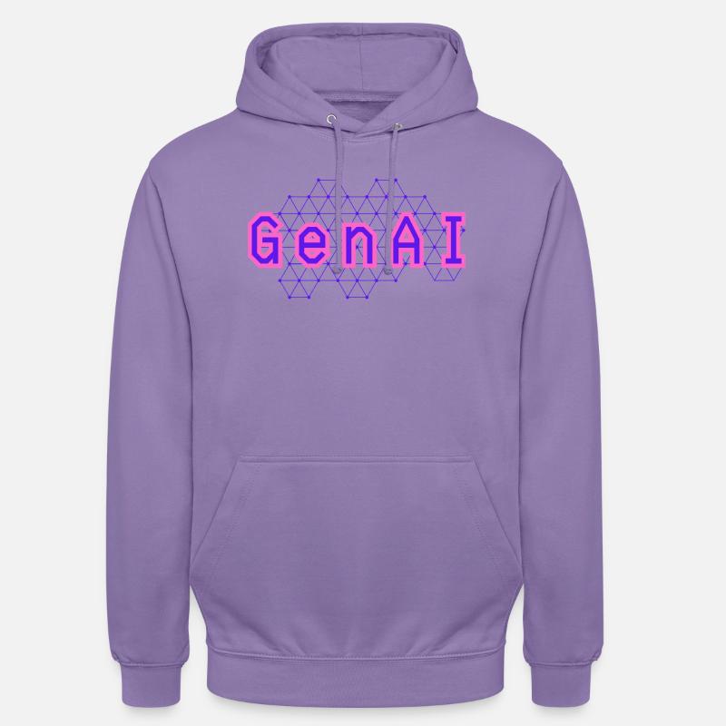 Generative AI Artificial Intelligence Deep Learning - Unisex Hoodie - lavender