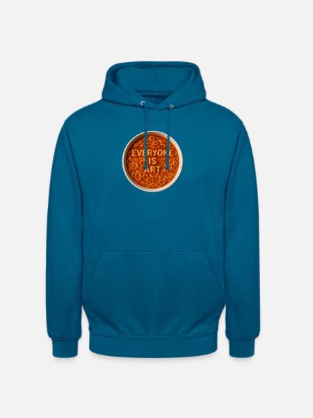 Everyone is Art Buchstabensuppe - Unisex Hoodie - Tiefseeblau