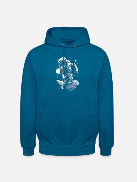 Austronaut Fisher - Unisex Hoodie - Tiefseeblau