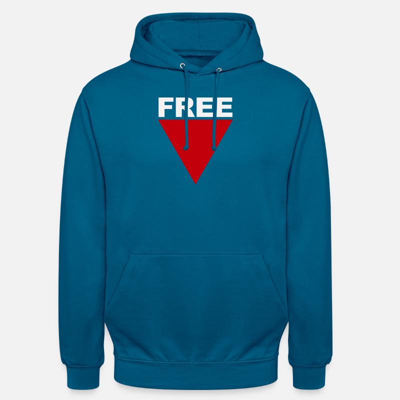 Freefall Bold Triangle - Unisex Hoodie - deep sea blue
