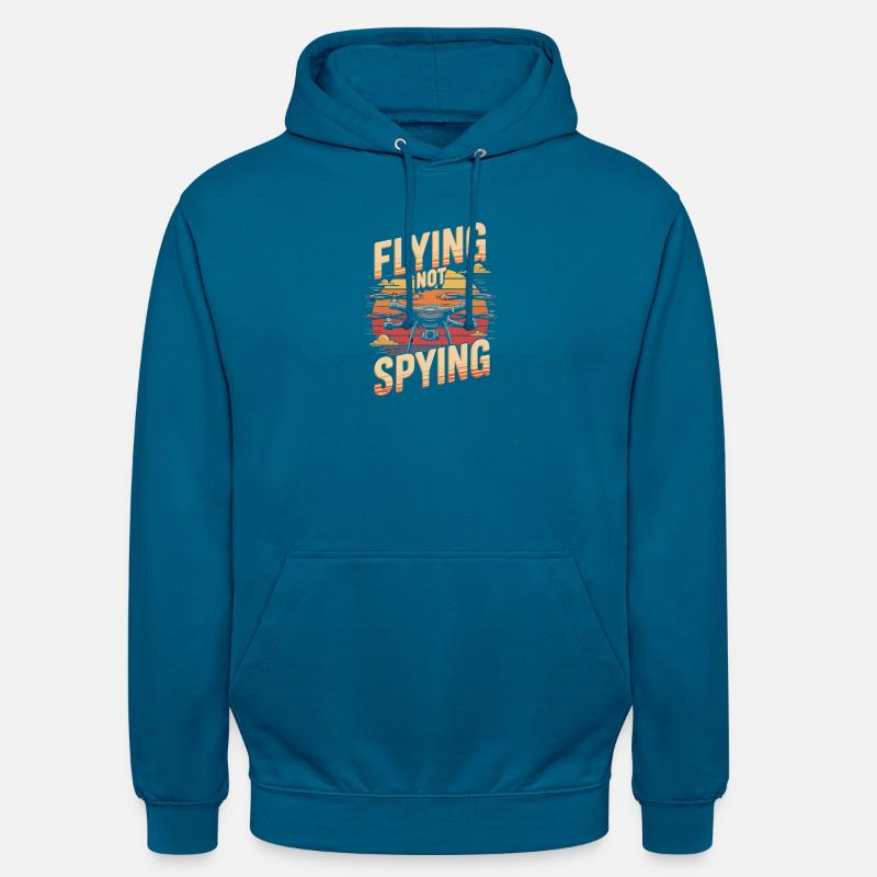 Les drones volent ne pas espionner - Sweat-shirt à capuche unisexe - bleu profond 