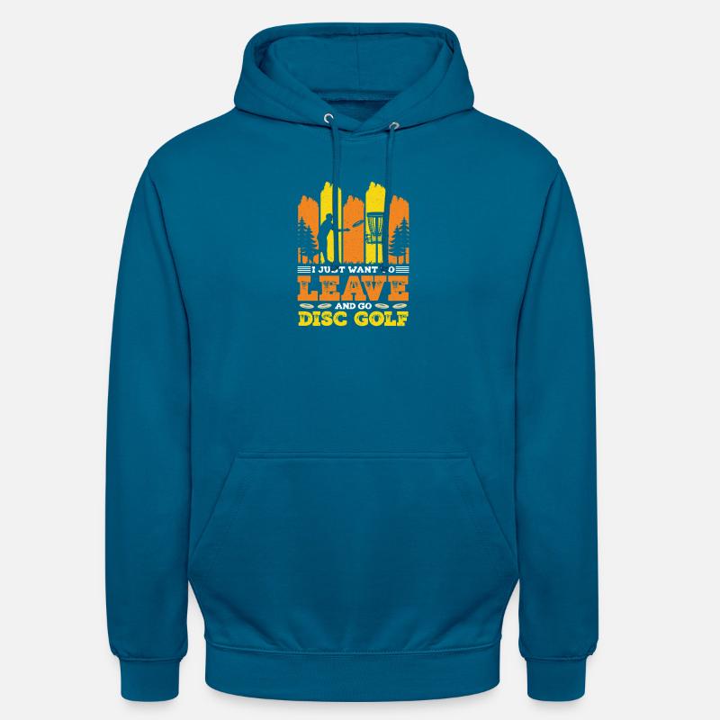 Cadeaux de disc golf Disc Golf - Sweat-shirt à capuche unisexe - bleu profond 