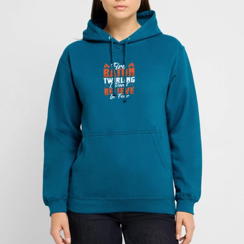 Dancing Vortex Dance School Fire Stick Dancer Unisex Hoodie