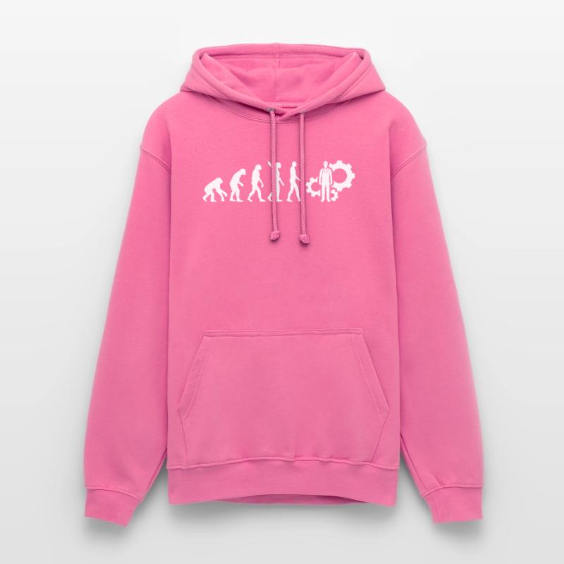 Evolution Techniker Technik White Unisex Hoodie
