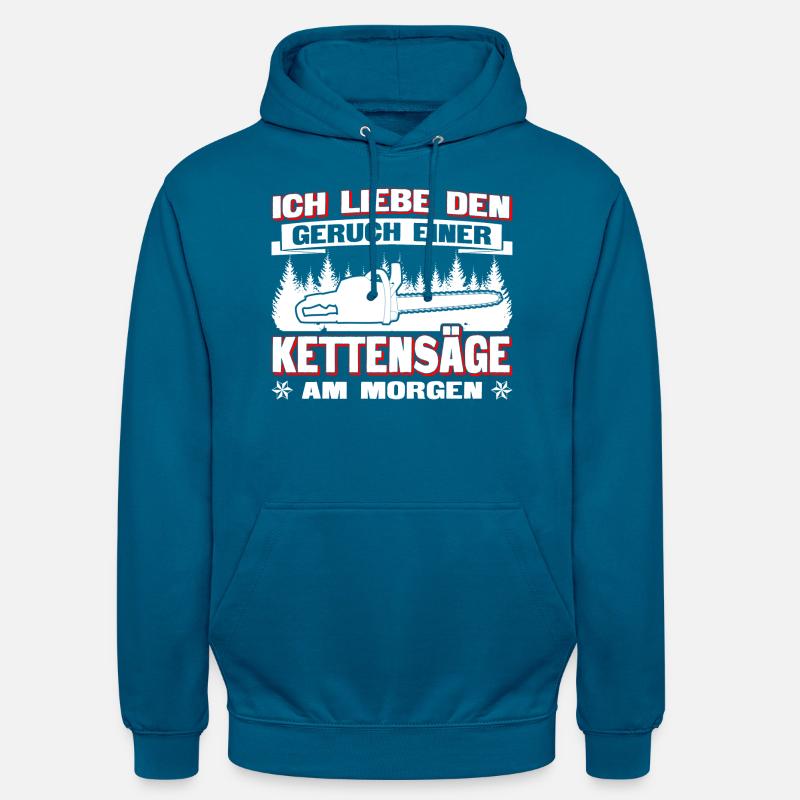 Tronçonneuse à odeur - Sweat-shirt à capuche unisexe - bleu profond 