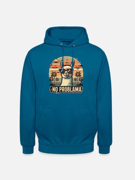 Ein Unbeschwertes No Problama - Unisex Hoodie - Tiefseeblau