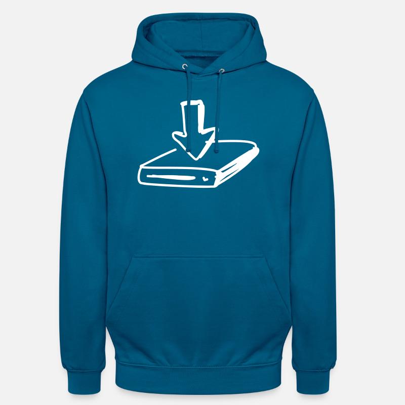 Disque dur avec flèche - Sweat-shirt à capuche unisexe - bleu profond 