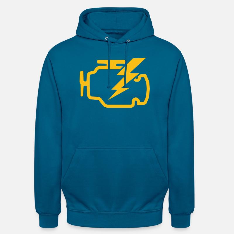 check engine light Zeichen Geschenkidee - Unisex Hoodie - Tiefseeblau 