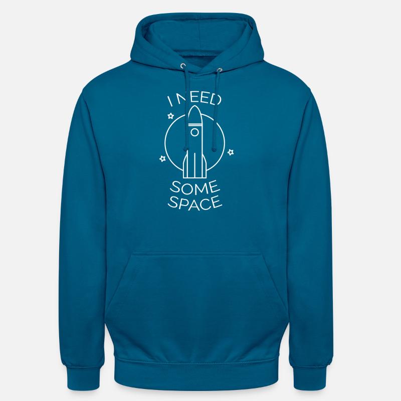 Fusée spatiale cadeau astronaute spatial - Sweat-shirt à capuche unisexe - bleu profond