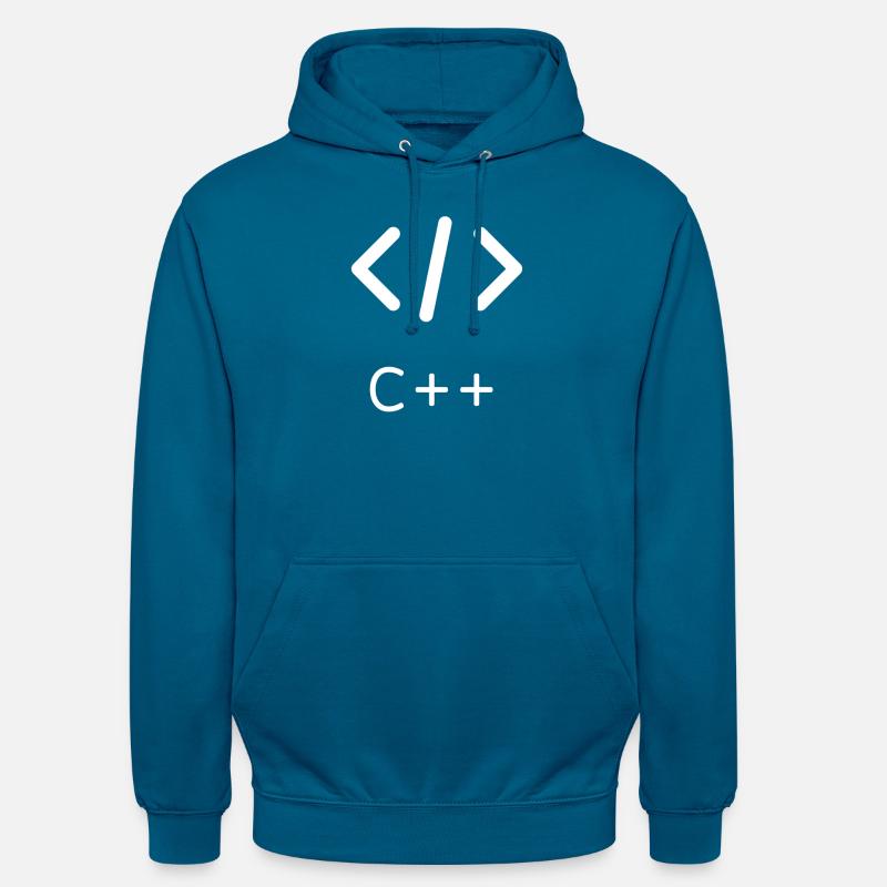 Programmer C++ Langage de programmation - Sweat-shirt à capuche unisexe - bleu profond