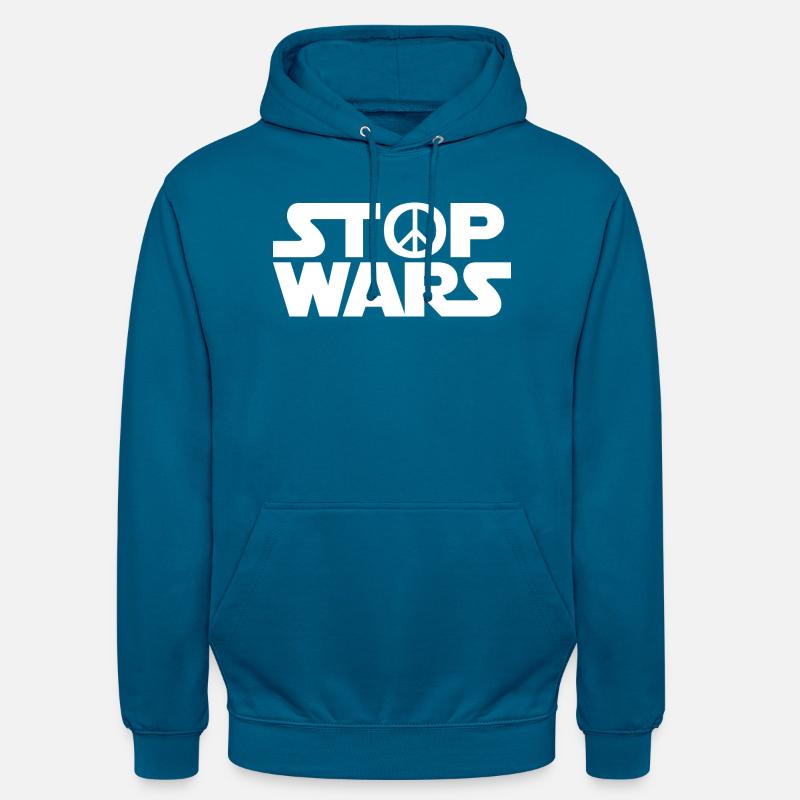 Peace / Stop wars / Geschenkidee - Unisex Hoodie - Tiefseeblau
