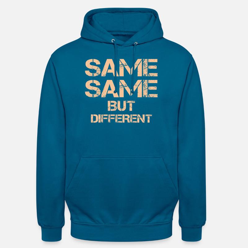 même mais différent même Thaïlande-Zit - Sweat-shirt à capuche unisexe - bleu profond 