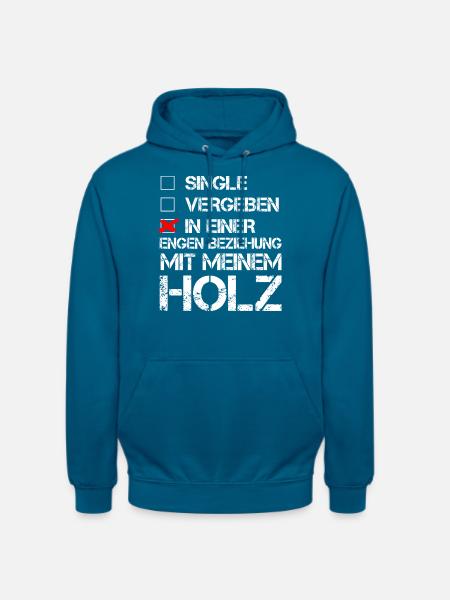 Beziehung Holz - Unisex Hoodie - Tiefseeblau