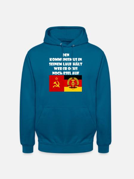 DDR Spruch Geschenk Ossi Sowjetunion - Unisex Hoodie - Tiefseeblau