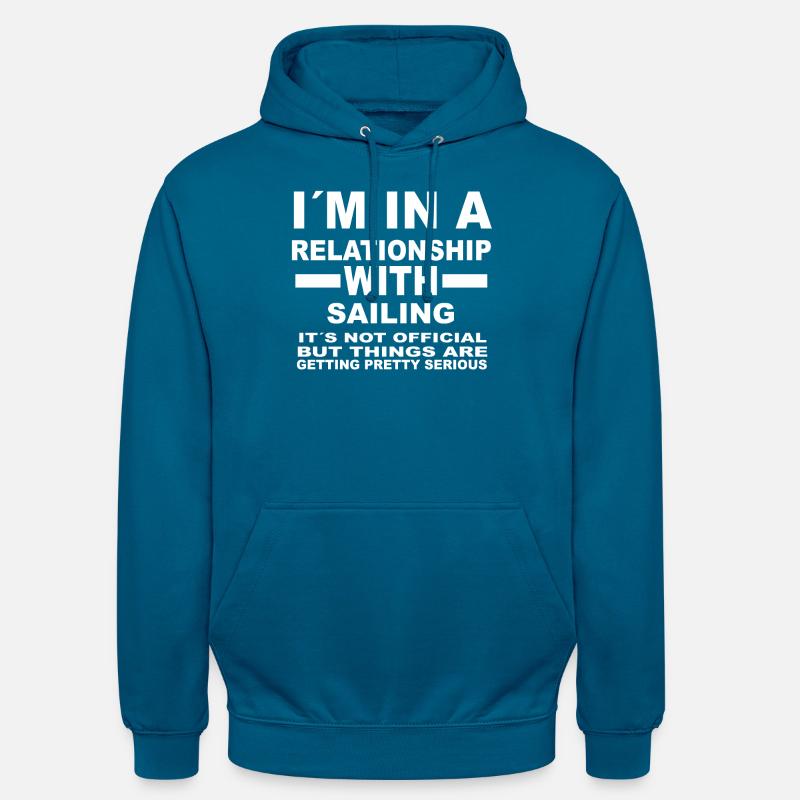 relation avec SAILING - Sweat-shirt à capuche unisexe - bleu profond 
