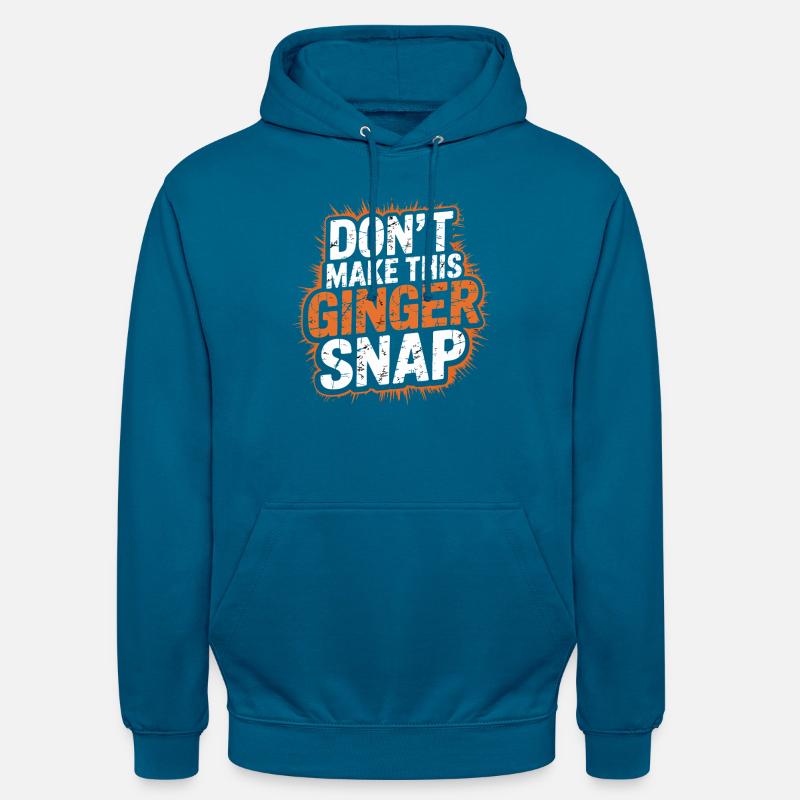 Ne faites pas craquer ce gingembre - Sweat-shirt à capuche unisexe - bleu profond 