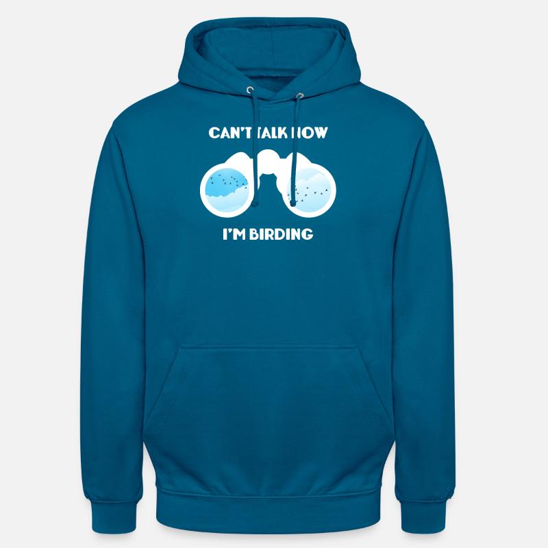 Observation des oiseaux - Observation des oiseaux - Oiseaux - Observation des oiseaux - Sweat-shirt à capuche unisexe - bleu profond 