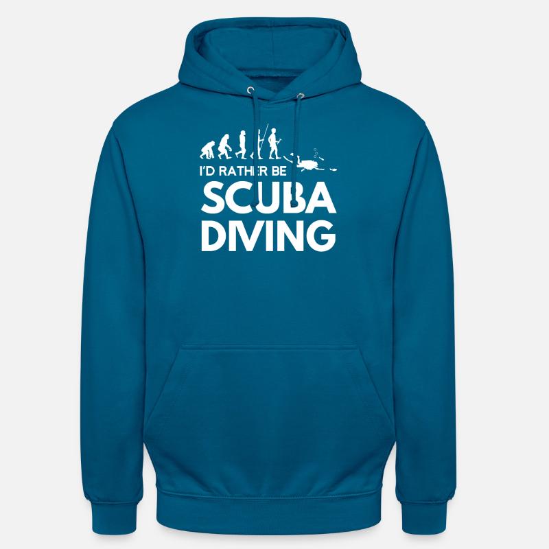 Diving - Diver - Scuba Diving - Evolution - Unisex Hoodie - deep sea blue