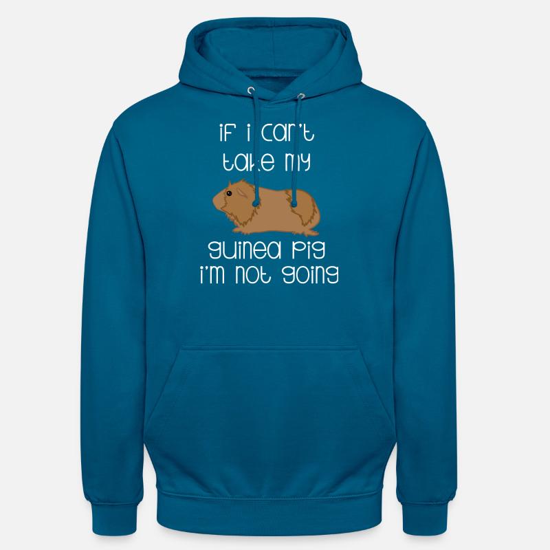 Cochon d'Inde - Cochon d'Inde - Drôle - Sweat-shirt à capuche unisexe - bleu profond 