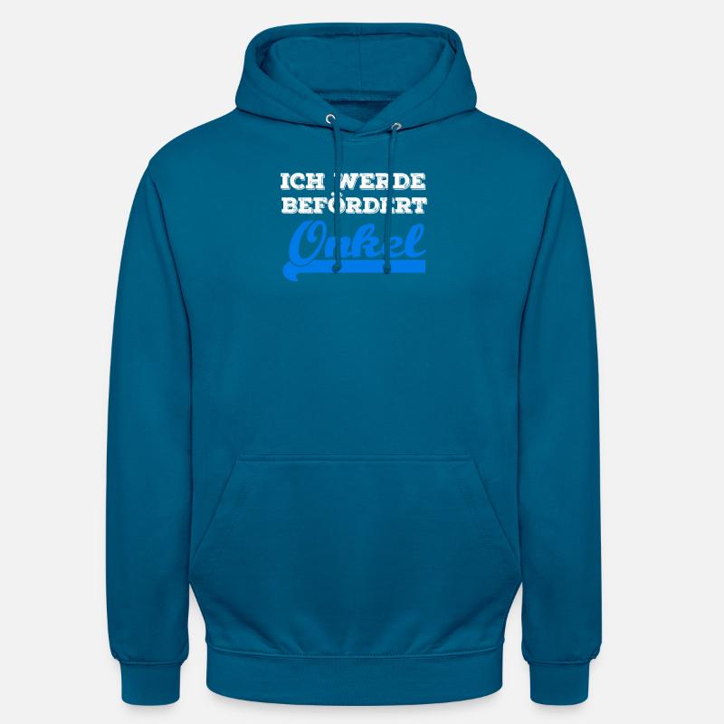 ich werde befördert: Onkel | Geschenk - Unisex Hoodie - Tiefseeblau