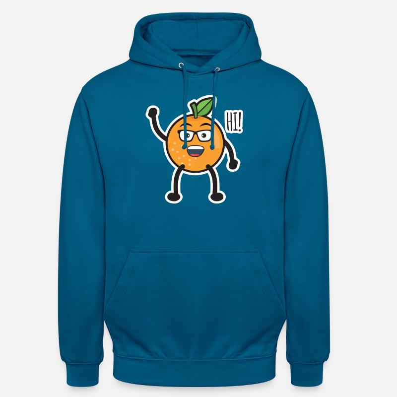 Salutation orange - Sweat-shirt à capuche unisexe - bleu profond