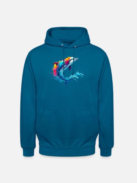 Dolphin - Unisex Hoodie - deep sea blue