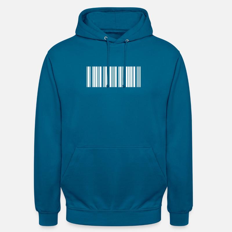 Barcode - Sweat-shirt à capuche unisexe - bleu profond 