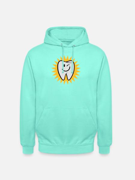 Dent heureux - Sweat-shirt à capuche unisexe - menthe