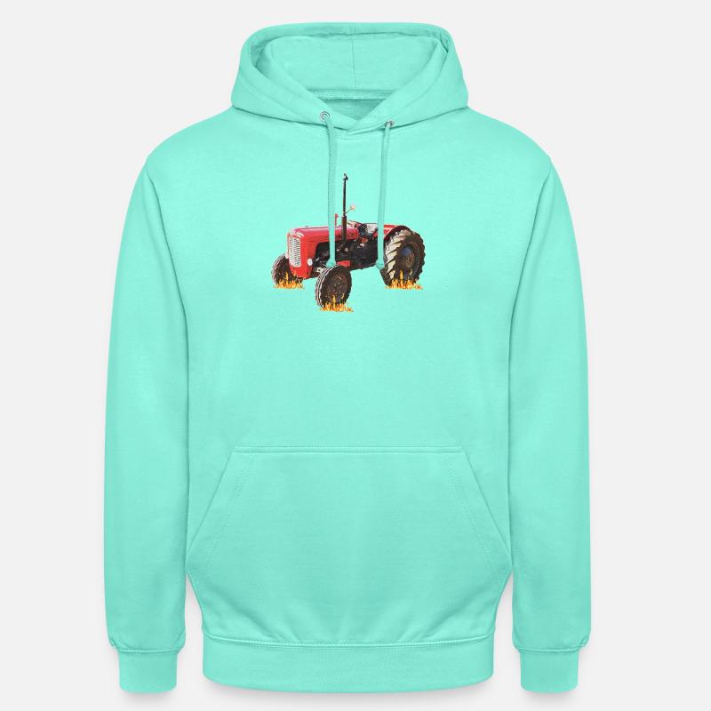 Flame Tractor Fireworks - Unisex Hoodie - mint